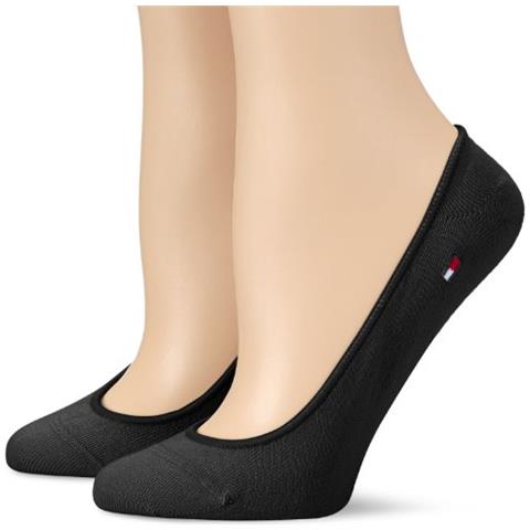 Th Women Footie Invisble 2p, Calzini Fantasmini Donna, Black, 35/38 (35-38)  - Foto 1