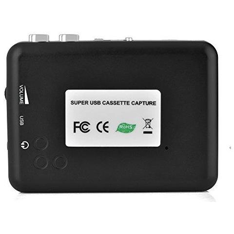 Portable Audio Cassette Converter Cassette Tape Usb Per Mp3 Cassette Capture Recorder Con Cd Cuffie - Foto 4