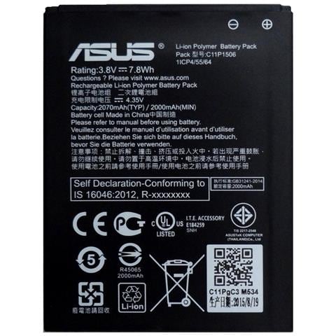 Batteria Litio Interna Asus C11p1506 Per Zenfone Go Zc500tg 2070mah Bulk - Foto 1