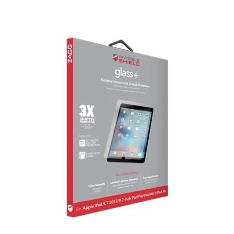 InvisibleShield Glass+ Pellicola proteggischermo trasparente iPad Air / Air2 / iPad Pro 9.7 / iPad 9.7 2017 1pezzo (i)  - Foto 2