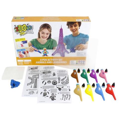 Ido3d Ultra, Scatola 8 Tubi, Hobby Creativi, Disegno 3d, Nuova Formula Gel Che Si Asciuga Rapidamente - Foto 1