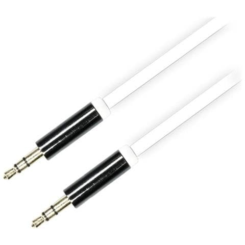 Cavo Audio Deltaco, Maschio Da 3,5 Mm A Maschio Da 3,5 Mm, 0,5 M, Bianco - Foto 1