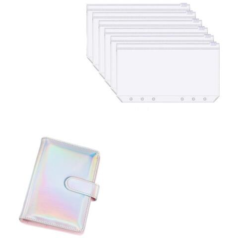 Raccoglitore Per Taccuino A6 Con Tasca Raccoglitore Da 8 Pezzi A 6 Fori Multicolore - Foto 1