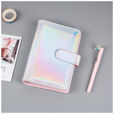 Raccoglitore Per Taccuino A6 Con Tasca Raccoglitore Da 8 Pezzi A 6 Fori Multicolore - Foto 6