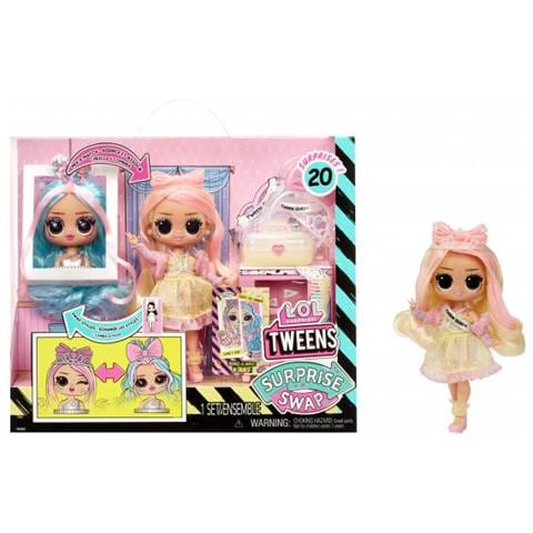 Lol Surprise Tweens Surprise Swap Fashion Doll - Braids-2-waves Winnie - 1 Bambola Tweens Da 17 Cm, 1 Mini Testina Per Lo Styling E Accessori - Foto 1