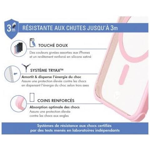 Cover Rinforzata Air Frost Magsafe Per Iphone 15 Plus, Rosa - Foto 3