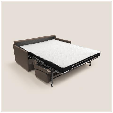 Evans Divano letto matrimoniale in tessuto impermeabile T13 149 cm (mat. 120x197) marrone - Foto 2