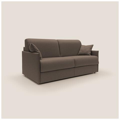 Evans Divano letto matrimoniale in tessuto impermeabile T13 149 cm (mat. 120x197) marrone - Foto 1