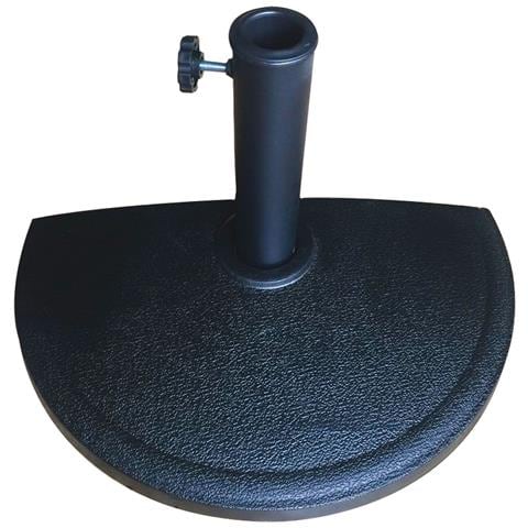 Base Per Ombrellone Da Muro Parete Mezza Luna 9kg Antracite Garden Deluxe Collection - Foto 1