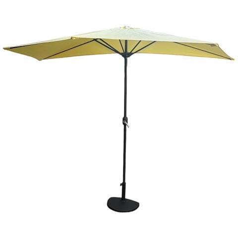 Base Per Ombrellone Da Muro Parete Mezza Luna 9kg Antracite Garden Deluxe Collection - Foto 3