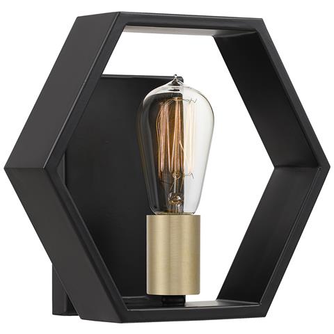 Applique Industrial Nordico Bismarck Acciaio Nero Terra 1 Luce E27 - Foto 1