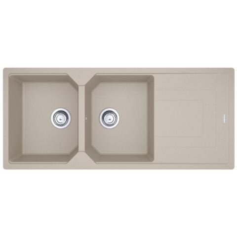 Lavello UBG 621 con 2 Vasche Gocciolatoio Reversibile Dimensioni 1160 x 500 mm Finitura Sahara - Foto 1
