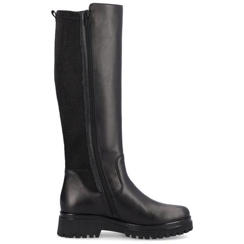 Black Casual Closed Boots Stivaletti Pelle Scarpe Donna Nero Eu 37, D1b71-01 - Foto 3