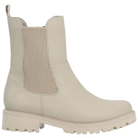 Beige Casual Closed Ladies Mid Height Boots Stivaletti Pelle Scarpe Donna Beige Eu 40, D8694-60 - Foto 3
