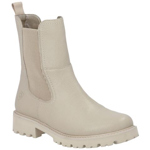 Beige Casual Closed Ladies Mid Height Boots Stivaletti Pelle Scarpe Donna Beige Eu 40, D8694-60 - Foto 1