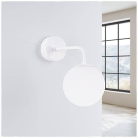 Lampada Da Parete Astral 1 Bianco Sl. 1658 - Minimalista Lampada Da Parete Bianco 21x10x22 Cm - Foto 2