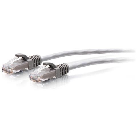 Cavo patch di rete Ethernet sottile Cat6a antigroviglio, non schermato (UTP) da 0,3 m - Grigio - Foto 1