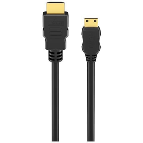 74430 cavo HDMI 2 m HDMI tipo A (Standard) HDMI Type C (Mini) Nero - Foto 2