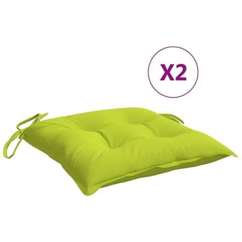 Cuscini Per Sedia 2 Pz Verde Intenso 40x40x7 Cm Tessuto Oxford - Foto 2