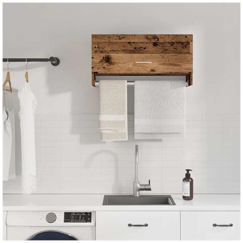 Armadio Legno Vecchio 70x32,5x35 Cm In Legno Multistrato - Foto 3