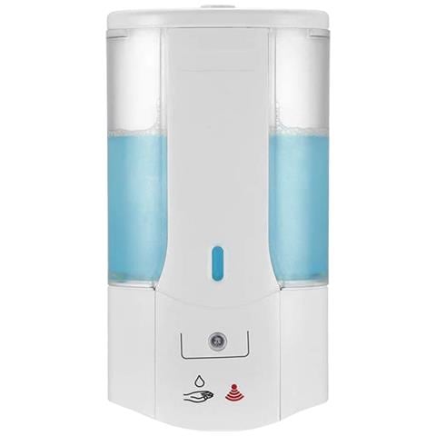 Distributore Automatico Di Gel Idroalcolico A Infrarossi 450 Ml Parete 8x9x20 Cm. Colore Bianco - Foto 5