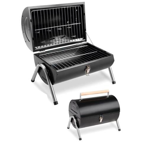 Barbeque Esterno A Carbonella Griglia Estate Campeggio In Acciaio Mod Frankfort - Foto 1