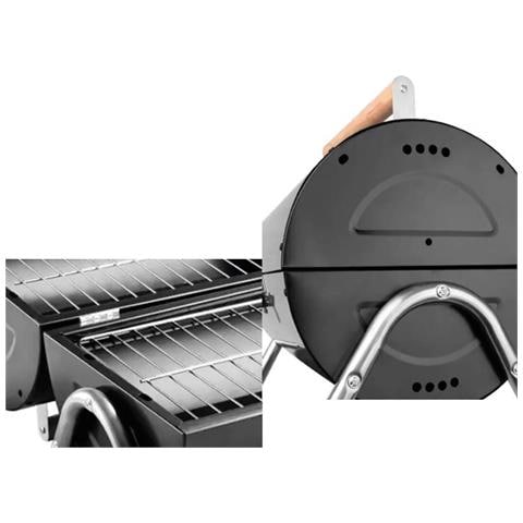 Barbeque Esterno A Carbonella Griglia Estate Campeggio In Acciaio Mod Frankfort - Foto 2
