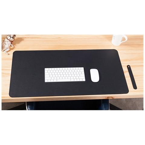 Tappetino Per Mouse 70x35 Cm In Pu, Ideale Per Ufficio E Studio, Con Design A Fascia Per Una Facile Conservazione Black C - Foto 1