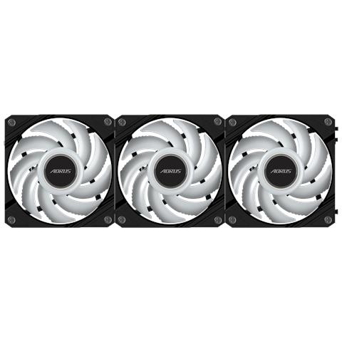AORUS EZ CHAIN FAN 120 (3-Pack) Scheda madre Ventilatore 12 cm Nero 3 pz - Foto 2
