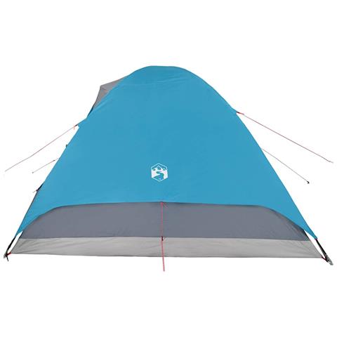 Tenda da Campeggio a Cupola per 6 Persone Blu Impermeabile - Foto 8