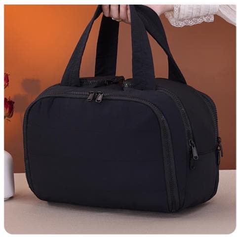 Borsa Per Trucco Da Viaggio Multifunzionale Di Grande Capacità Black - Foto 2