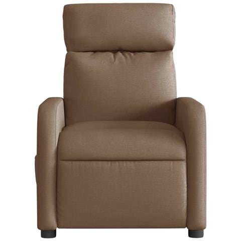 Poltrona Elettrica Reclinabile Marrone in Tessuto - Foto 9