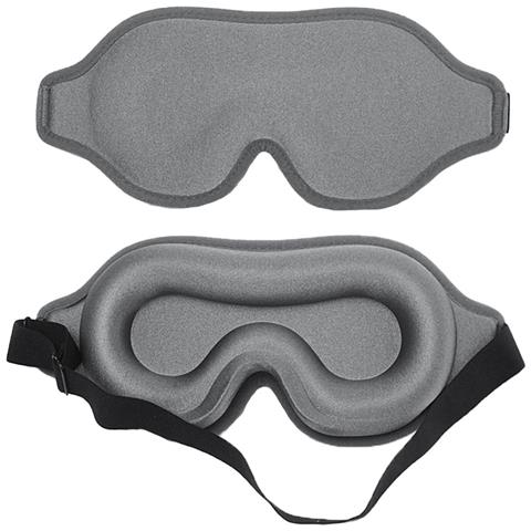 Mascherina Per Occhi In Seta Di Ghiaccio 3d: Comfort E Oscurità Per Un Riposo Ottimale Grey - Foto 1