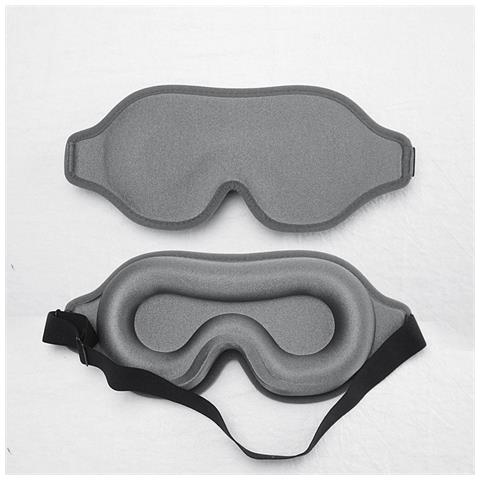Mascherina Per Occhi In Seta Di Ghiaccio 3d: Comfort E Oscurità Per Un Riposo Ottimale Grey - Foto 6