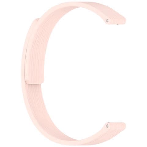 Cinturino Magnetico A Righe In Silicone Compatibile Con Xiaomi Mi 10 - 12mm Pink - Foto 2