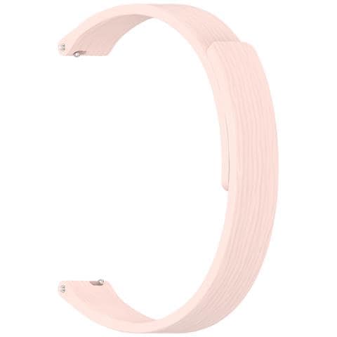 Cinturino Magnetico A Righe In Silicone Compatibile Con Xiaomi Mi 10 - 12mm Pink - Foto 4