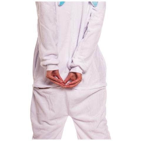 Pigiama Da Donna Tuta Kigurumi Onesie Coniglio Blu 155-165 Cm M - Foto 2