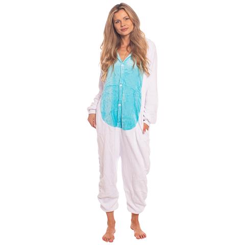 Pigiama Da Donna Tuta Kigurumi Onesie Coniglio Blu 155-165 Cm M - Foto 7