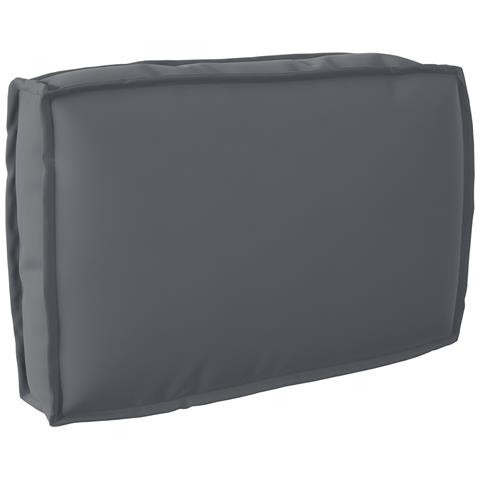 Cuscino per pallet per schienale Antracite 60x40x12 cm Tessuto Oxford - Foto 1