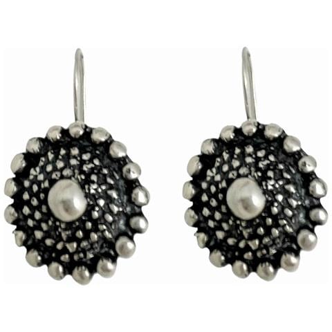 Orecchino In Stile Charro In Metallo Argentato. Chiusura A Gancio. - Foto 1