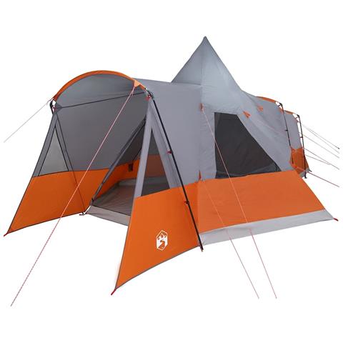 Tenda Teepee con tetto Grigio e arancione 720 x 465 x 295 cm - Foto 1