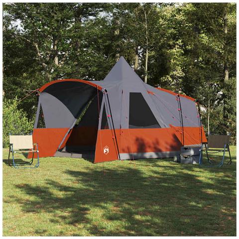 Tenda Teepee con tetto Grigio e arancione 720 x 465 x 295 cm - Foto 2