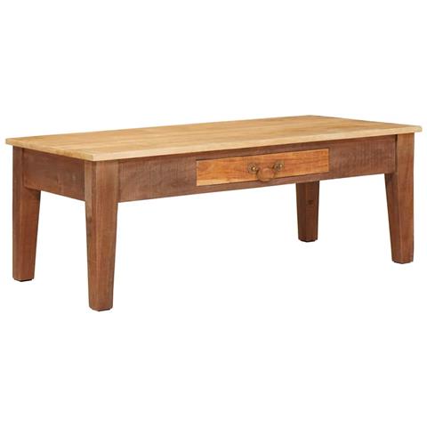 Tavolino da salotto con cassetto Marrone 110 x 55 x 40 cm - Foto 2