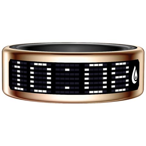 Smart Ring Con Display E Custodia Di Ricarica - Monitoraggio Fitness E Salute Gold 9 - Foto 2