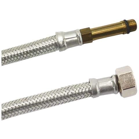 Tubo Blindato Flessibile In Acciaio Inox Dn8  M10/3/8   500mm - Foto 1