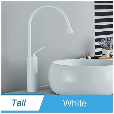 Rubinetto per lavabo da bagno, Blackswan, tipo M231, modello bianco, misura 46 cm - Foto 2