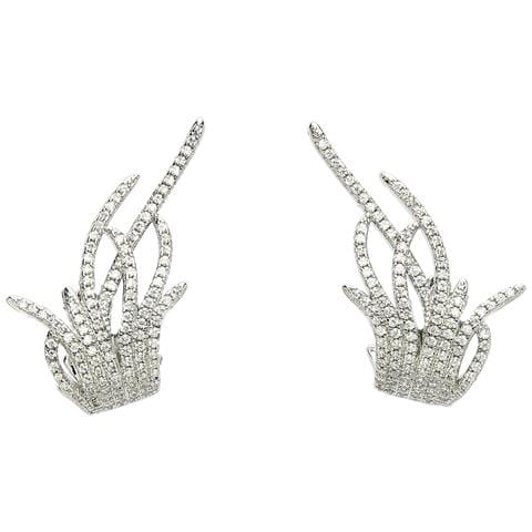 Collezione Diva Orecchini a Bottone Erba in Zirconia - Foto 5