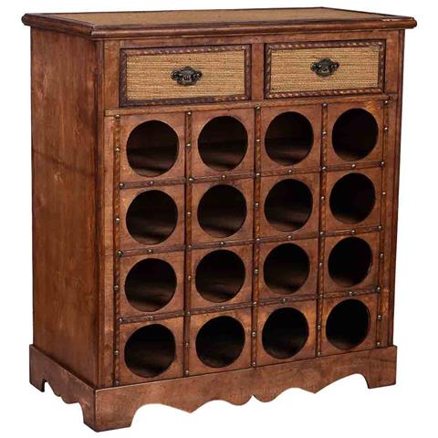 Baul Porta Bottiglie In Legno Marrone 63x31x69,5h Cm - Foto 1