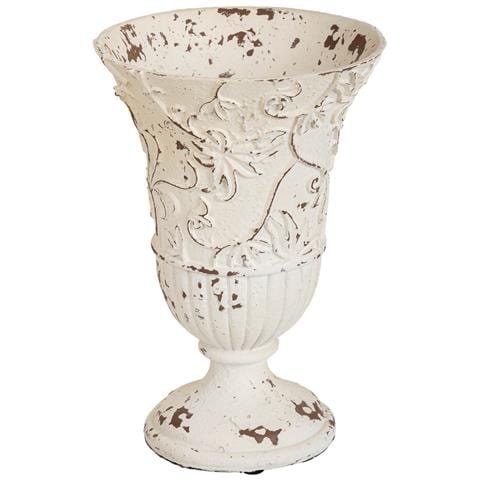 Vaso In Magnesio Bianco 18x18x27h - Foto 1