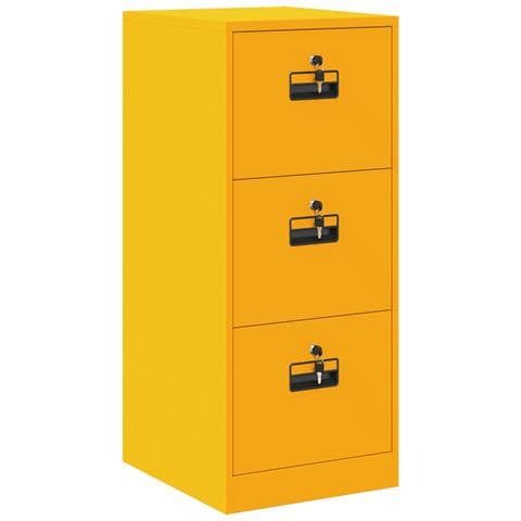 Armadio per File con cassetto Giallo senape 44 x 50 x 106.5 cm - Foto 1